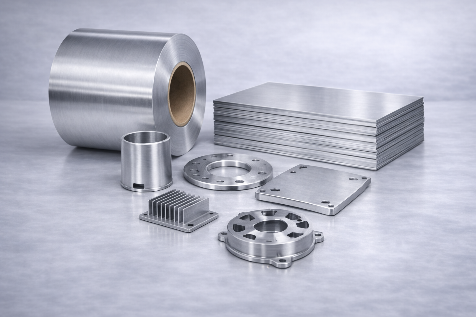 1050/1060 aluminum coil and sheet for stamping and deep drawing, used for motor housings, end caps, cover plates, and heat sink components