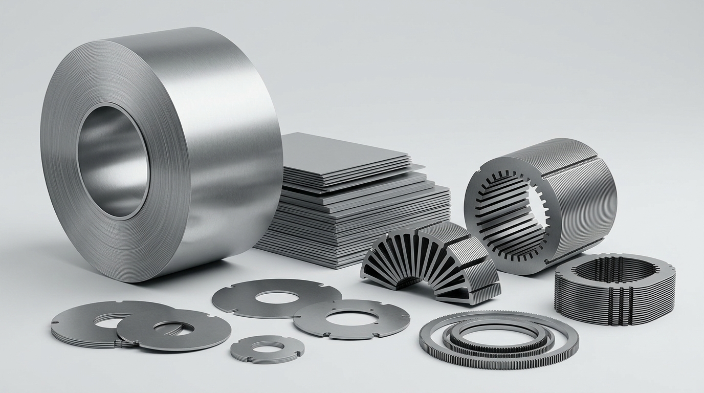 20HX1200 self-bonding steel coil with bonded stator and rotor laminations for high-speed motor cores
