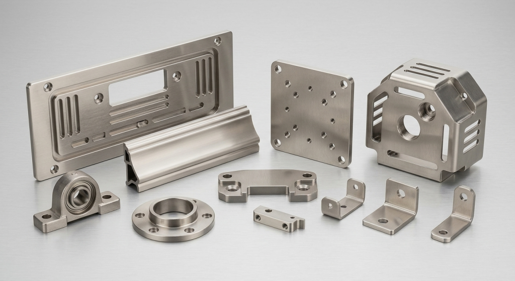 CNC machined 430 stainless steel panels, covers, and general-purpose components