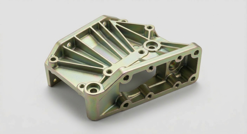 Zinc die casting part with chromate conversion coating for enhanced corrosion resistance