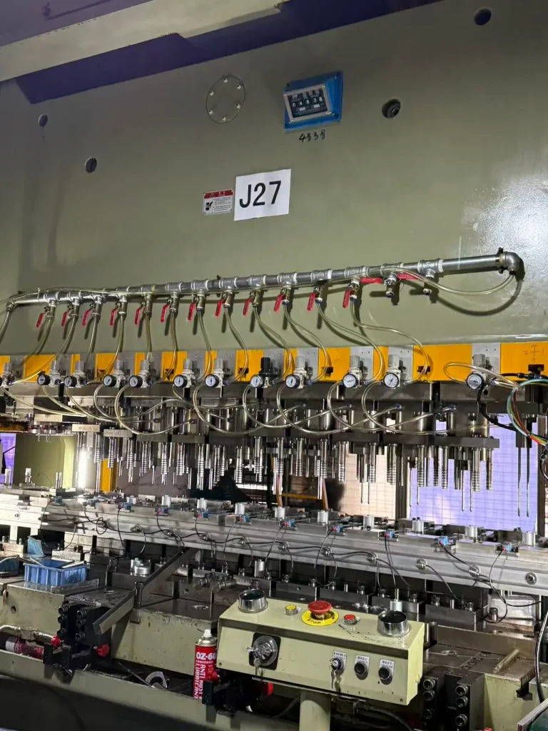 metal transfer die stamping process for complex precision metal components