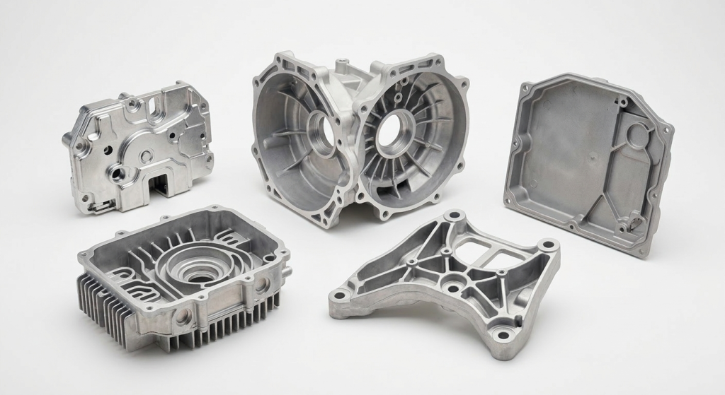 High-pressure die casting components made from aluminum, zinc, and magnesium alloys