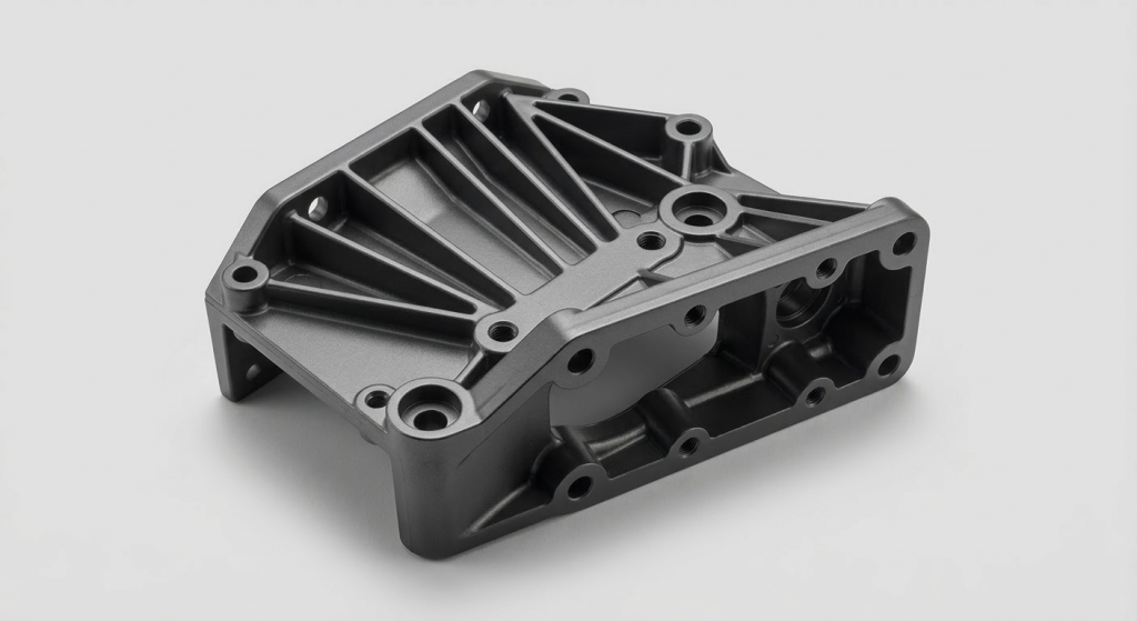 Zinc die casting part with a powder coating finish for industrial and outdoor applications