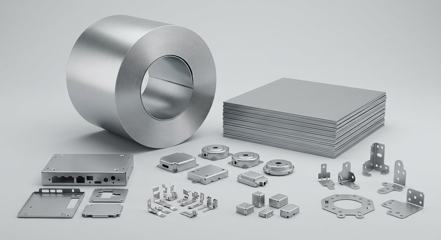 SECC electro-galvanized steel coil, sheets, and stamped metal parts for housings, cover plates, and electronic hardware