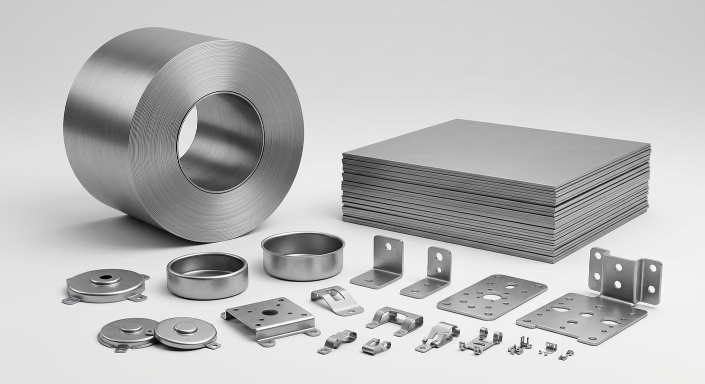 SPCD drawing quality cold rolled steel coil, sheets, and stamped metal parts for motor housings, end covers, and brackets