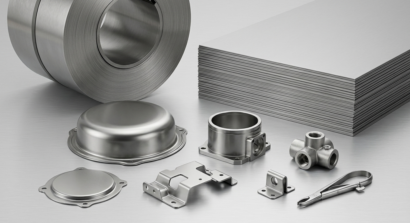 SUS316 stainless steel coil, sheets, deep drawn shell, housing, cover plate, bracket, and corrosion-resistant stamping parts