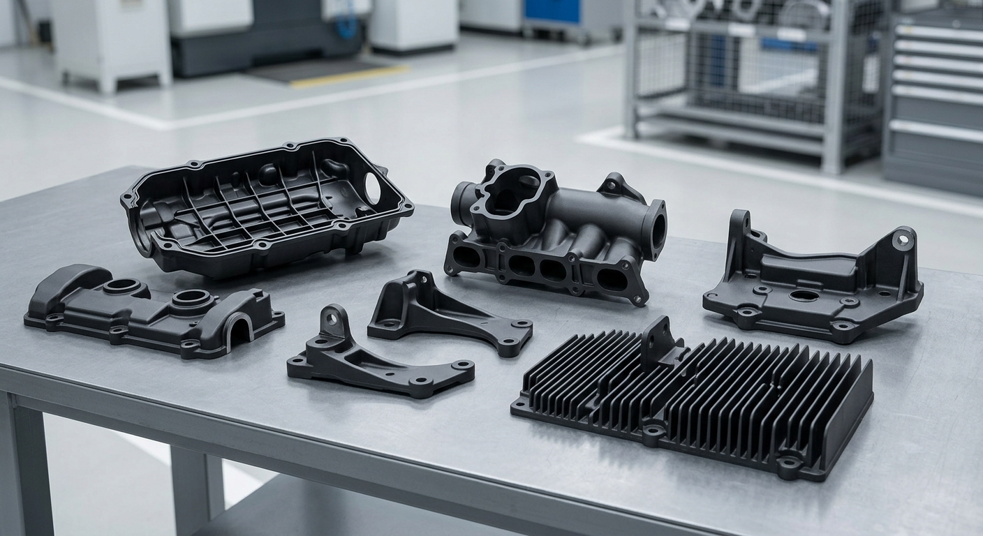 E-coating and passivation finishing for die cast metal parts