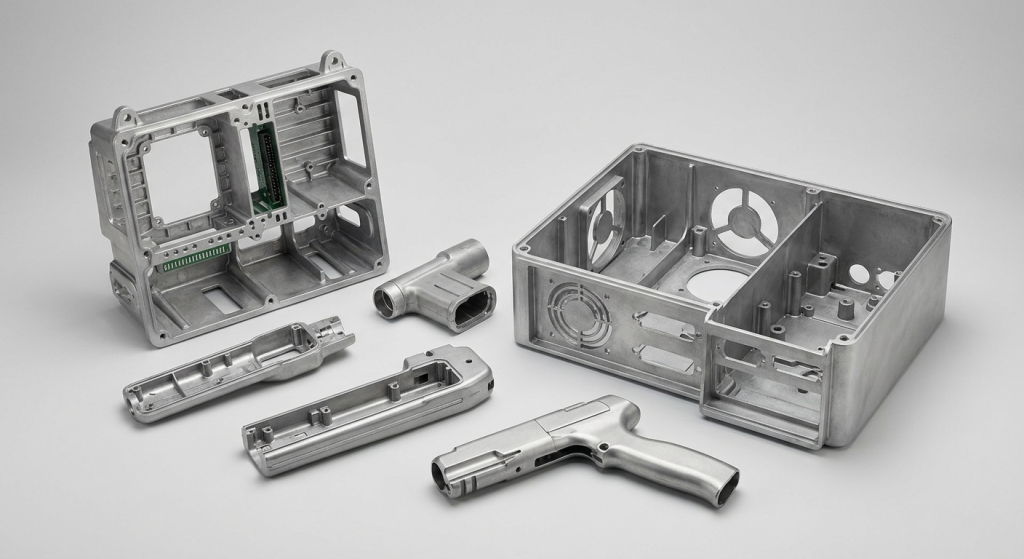 Medical device die cast housings and structural components