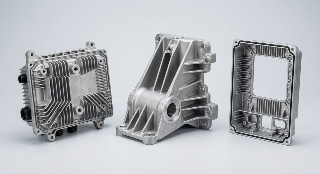 Renewable energy die cast housings and structural components