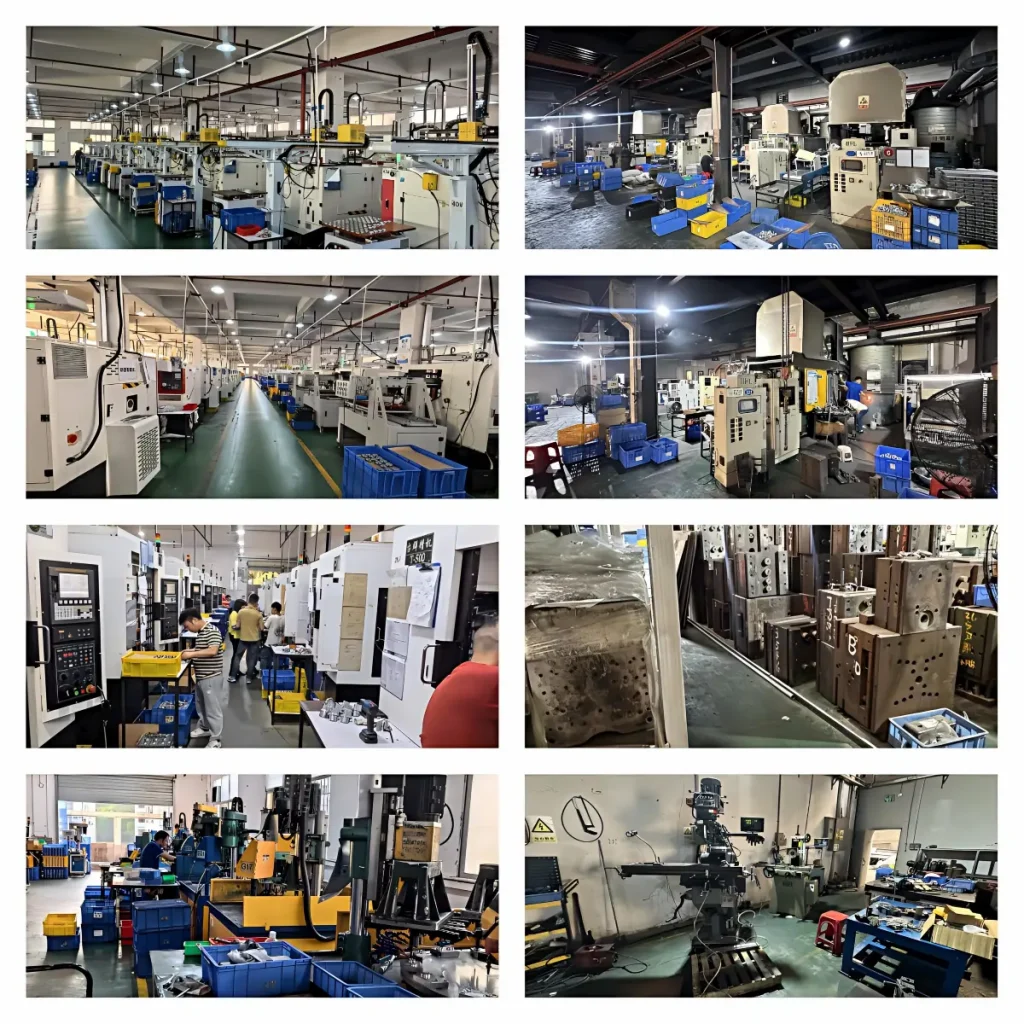 Integrated CNC machining stamping and die casting workshop collage in one manufacturing system